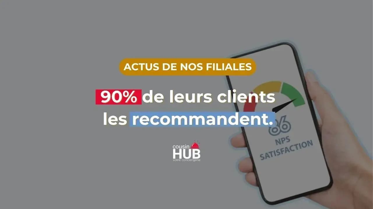 90 % des clients recommandent Cousin Hub